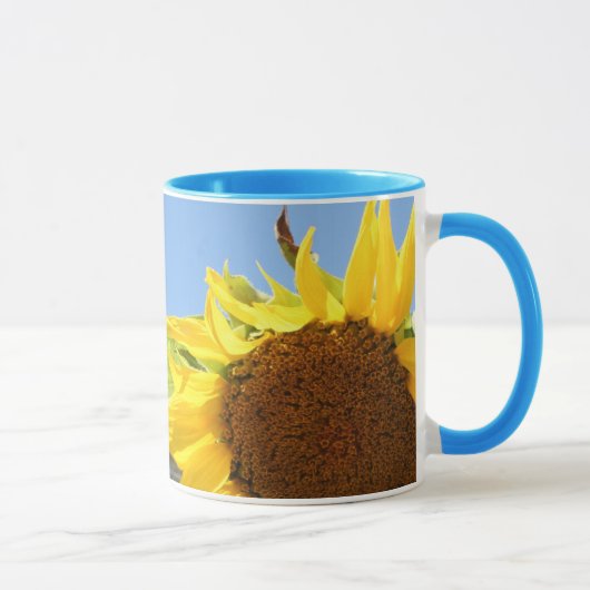 Mug Tournesol et cieux bleus (Droite)