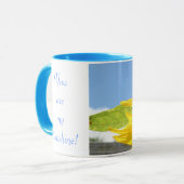 Mug Tournesol et cieux bleus (Devant gauche)