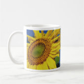 Mug Tournesol Et Fleur Invitée Personnalisé (Gauche)