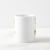 Mug Tournesol Floral Initiale Z Dorée Monogrammée (Centre)