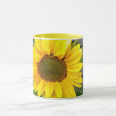 Mug Tournesol géant à l'intérieur jaune (Centre)
