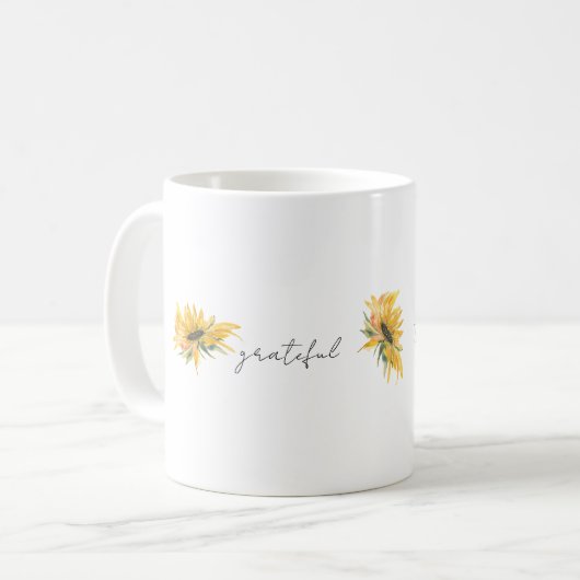 Mug Tournesol Grateful (Devant gauche)