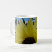 Mug Tournesol jaune clair et ciel bleu (Devant gauche)