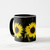 Mug Tournesol Jaune Et Deux Ladybugs (Devant gauche)