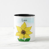 Mug Tournesol Jaune Logs (Centre)