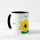Mug Tournesol Jaune Logs (Devant gauche)