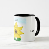 Mug Tournesol Jaune Logs (Devant droit)
