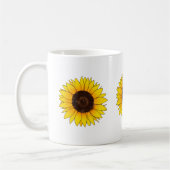 Mug Tournesol jaune vibrant en fleurs (Gauche)