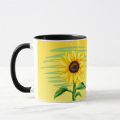 Mug Tournesol jaune vif (Gauche)