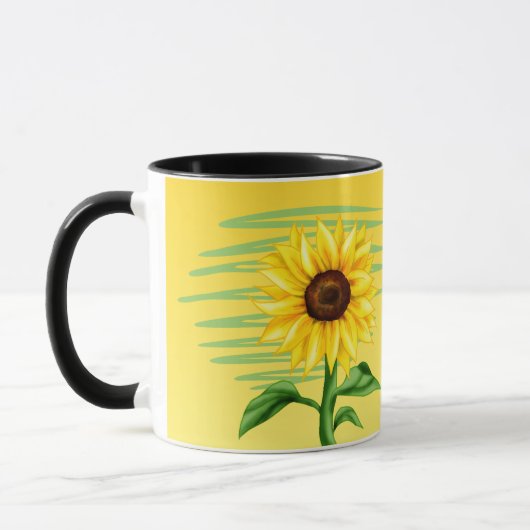 Mug Tournesol jaune vif (Gauche)