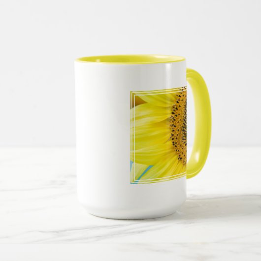 Mug Tournesol lumineux (Devant droit)