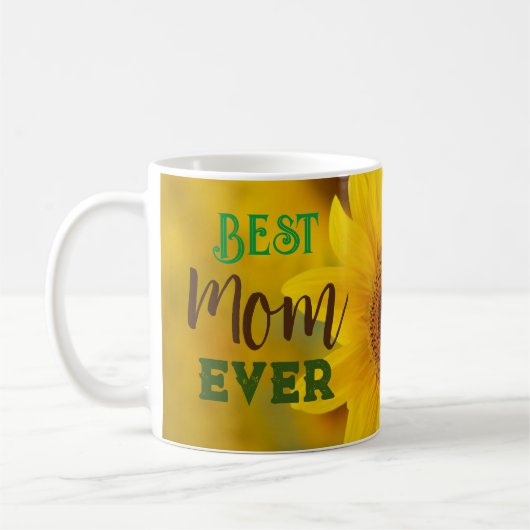 Mug Tournesol Meilleure Mère Pour Toujours (Gauche)
