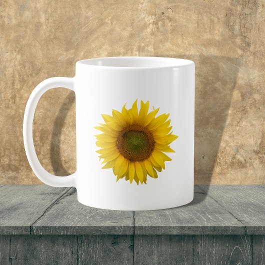 Mug Tournesol moderne Botanique Pays Rustique