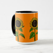 Mug Tournesol orange (Devant gauche)