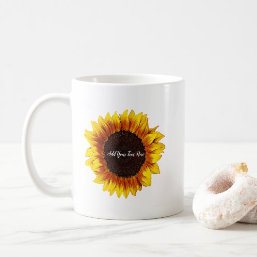 Mug Tournesol personnalisé (Avec donut)