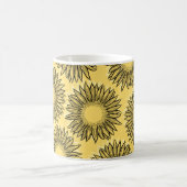 Mug Tournesol Rustique Floral Dessiné à la Main (Centre)