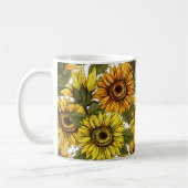 Mug Tournesol rustique Jardin Café de campagne (Gauche)