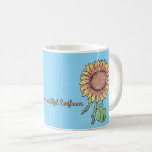 Mug Tournesol simplement magnifique (Devant droit)