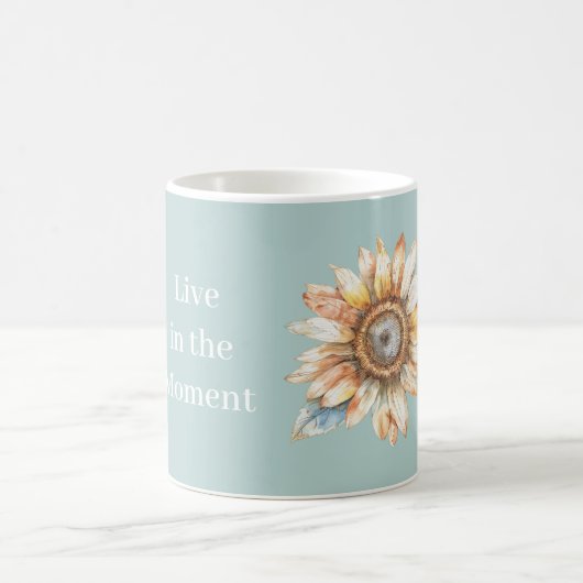 Mug Tournesol Vivre l'Instant (Centre)