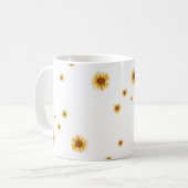 Mug Tournesols à l'aquarelle (Devant gauche)