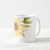 Mug Tournesols aquarelle douce (Devant droit)