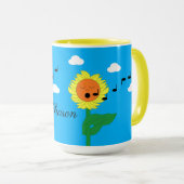 Mug Tournesols chantant : (Devant droit)
