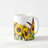 Mug Tournesols de moisissure de café (Devant droit)