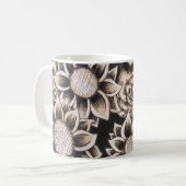 Mug Tournesols et boue Rose (Devant gauche)