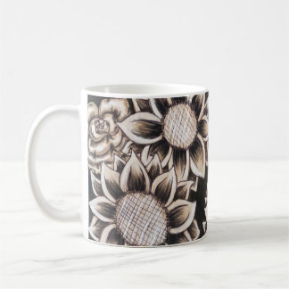 Mug Tournesols et boue Rose