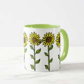 Mug Tournesols et Bourdon (Devant droit)