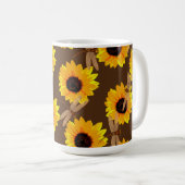 Mug Tournesols Et libellules, (Devant droit)