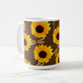Mug Tournesols Et libellules, (Devant gauche)