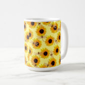 Mug Tournesols Et libellules, (Devant droit)