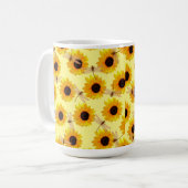 Mug Tournesols Et libellules, (Devant gauche)
