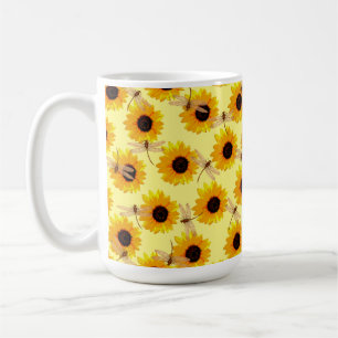 Mug Tournesols Et libellules,