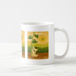 Mug Tournesols et ours de Kawaii
