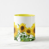 Mug Tournesols Jaune Clair et Calligraphie (Centre)