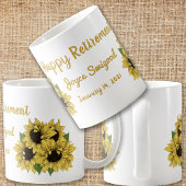 Mug Tournesols joyeuse retraite
