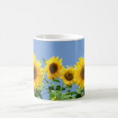 Mug Tournesols sur fond bleu ciel (Centre)