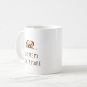 Mug Tournez le chien de Carlin mignon au-dessus de la  (Devant gauche)
