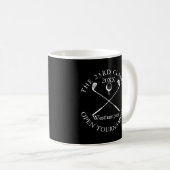Mug Tournoi de Golf Classique Noir et Blanc (Devant droit)