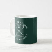 Mug Tournoi de Golf Evénement Classique Émeraude Vert (Devant gauche)