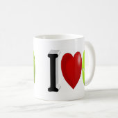 Mug Tournoi de tennis demi-texte (Devant droit)