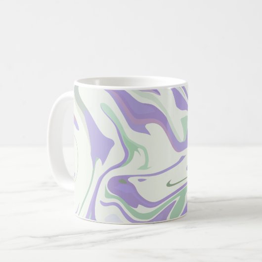 Mug Tournures pastel doux (Devant gauche)