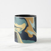 Mug Tournures Terrestres Douces dans des Tons Calmes (Centre)