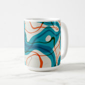 Mug Tourquoise et perruques rouges (Devant droit)
