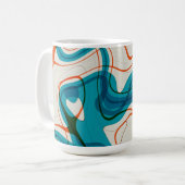 Mug Tourquoise et perruques rouges (Devant gauche)