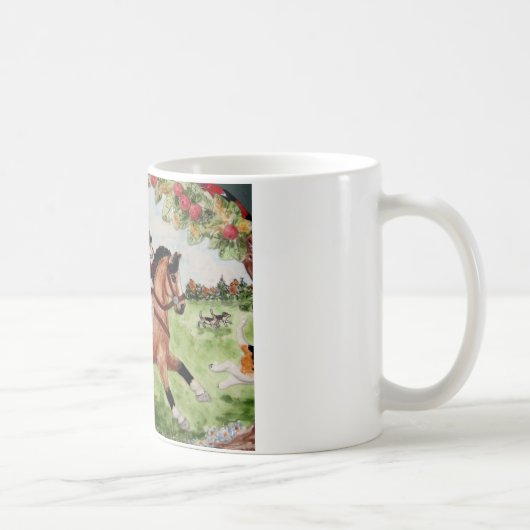 Mug Tours de chasseur de corgi aux chiens (Droite)