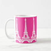 Mug Tours Eiffel Rose-n-Blancs chauds (Gauche)