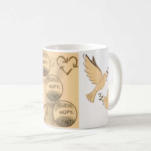 Mug tourterelles (Devant droit)